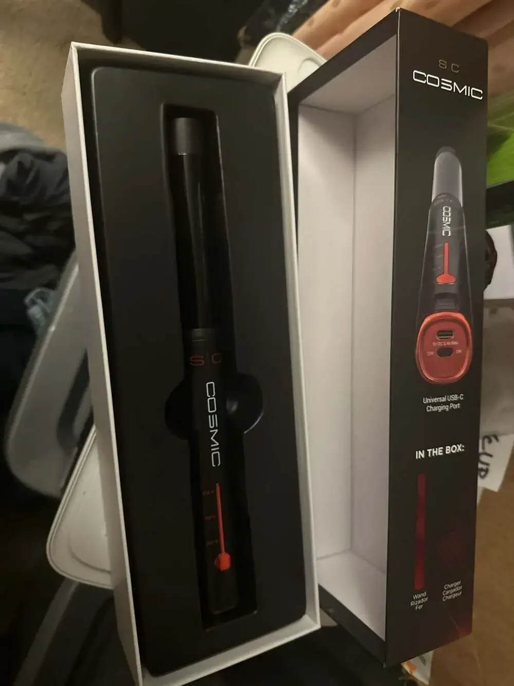 Cordless Hair Curling Wand  by StyleCraft | SC | Style Craft 1in Cosmic Wireless